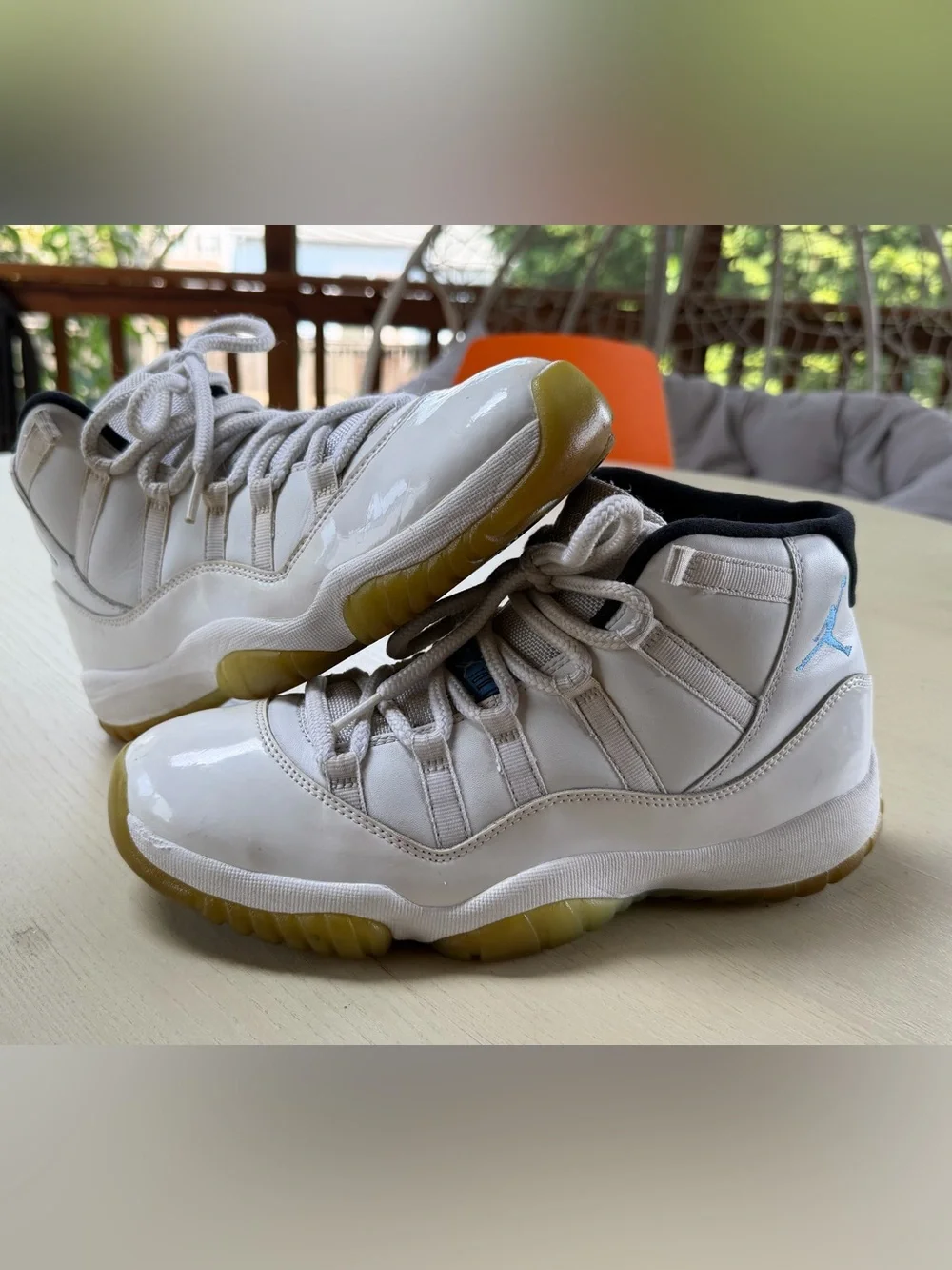 Jordan Air Jordan 11 Retro Legend Blue White Blue Men's High Top Basketball Sho…